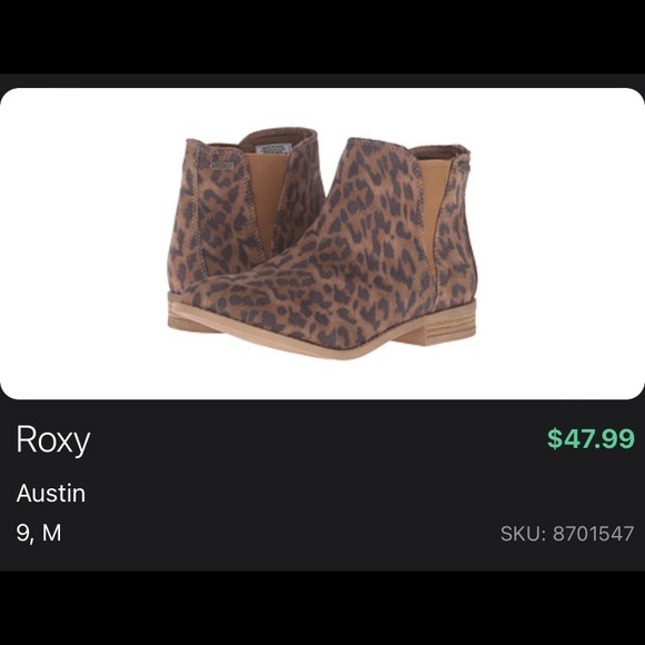 Cheetah print Roxy Austin booties - Picture 1 of 5